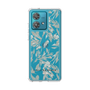 Slim Protection Case［ LAGUNAMOON - BotanicalJacquard - Clear×Beige ］