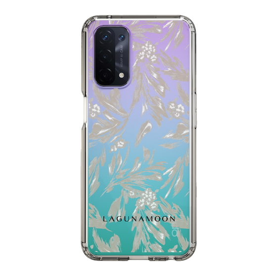 Slim Protection Case［ LAGUNAMOON - BotanicalJacquard - Clear×Beige ］
