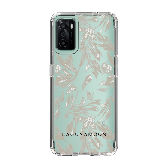 Slim Protection Case［ LAGUNAMOON - BotanicalJacquard - Clear×Beige ］