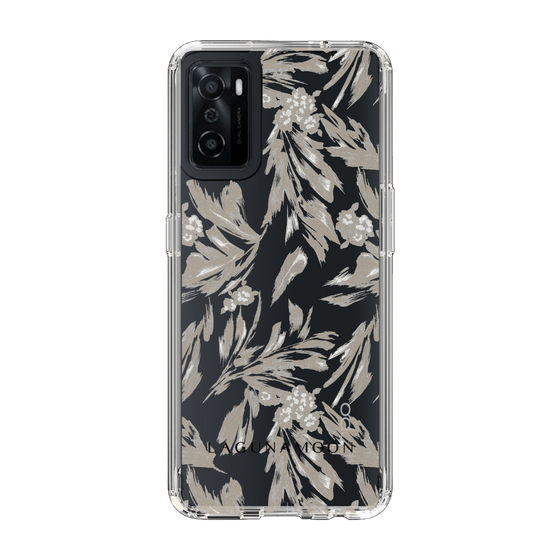 Slim Protection Case［ LAGUNAMOON - BotanicalJacquard - Clear×Beige ］