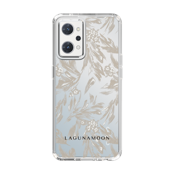 Slim Protection Case［ LAGUNAMOON - BotanicalJacquard - Clear×Beige ］