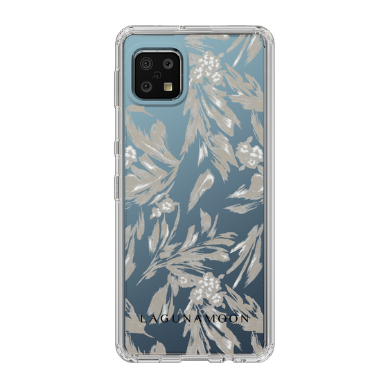 Slim Protection Case［ LAGUNAMOON - BotanicalJacquard - Clear×Beige ］