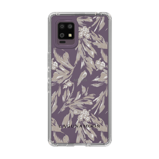 Slim Protection Case［ LAGUNAMOON - BotanicalJacquard - Clear×Beige ］