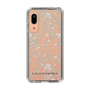 Slim Protection Case［ LAGUNAMOON - BotanicalJacquard - Clear×Beige ］