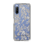 Slim Protection Case［ LAGUNAMOON - BotanicalJacquard - Clear×Beige ］