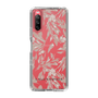 Slim Protection Case［ LAGUNAMOON - BotanicalJacquard - Clear×Beige ］