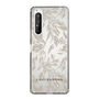 Slim Protection Case［ LAGUNAMOON - BotanicalJacquard - Clear×Beige ］