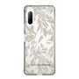 Slim Protection Case［ LAGUNAMOON - BotanicalJacquard - Clear×Beige ］