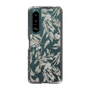 Slim Protection Case［ LAGUNAMOON - BotanicalJacquard - Clear×Beige ］