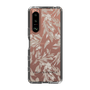 Slim Protection Case［ LAGUNAMOON - BotanicalJacquard - Clear×Beige ］