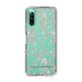 Slim Protection Case［ LAGUNAMOON - BotanicalJacquard - Clear×Beige ］