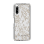 Slim Protection Case［ LAGUNAMOON - BotanicalJacquard - Clear×Beige ］