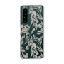 Slim Protection Case［ LAGUNAMOON - BotanicalJacquard - Clear×Beige ］
