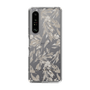 Slim Protection Case［ LAGUNAMOON - BotanicalJacquard - Clear×Beige ］