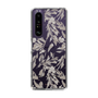 Slim Protection Case［ LAGUNAMOON - BotanicalJacquard - Clear×Beige ］