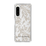 Slim Protection Case［ LAGUNAMOON - BotanicalJacquard - Clear×Beige ］