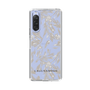 Slim Protection Case［ LAGUNAMOON - BotanicalJacquard - Clear×Beige ］