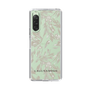 Slim Protection Case［ LAGUNAMOON - BotanicalJacquard - Clear×Beige ］