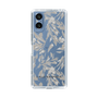 Slim Protection Case［ LAGUNAMOON - BotanicalJacquard - Clear×Beige ］