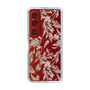 Slim Protection Case［ LAGUNAMOON - BotanicalJacquard - Clear×Beige ］