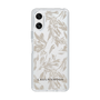 Slim Protection Case［ LAGUNAMOON - BotanicalJacquard - Clear×Beige ］