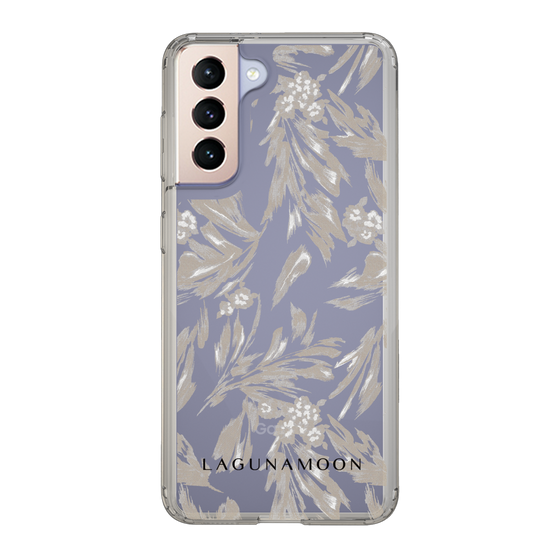 Slim Protection Case［ LAGUNAMOON - BotanicalJacquard - Clear×Beige ］