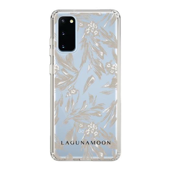 Slim Protection Case［ LAGUNAMOON - BotanicalJacquard - Clear×Beige ］
