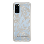 Slim Protection Case［ LAGUNAMOON - BotanicalJacquard - Clear×Beige ］