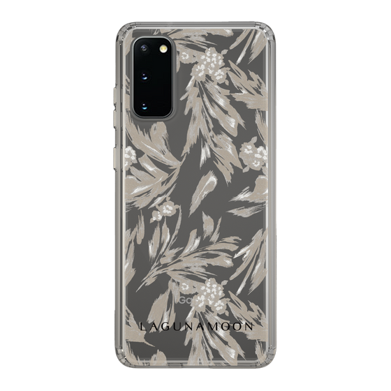 Slim Protection Case［ LAGUNAMOON - BotanicalJacquard - Clear×Beige ］