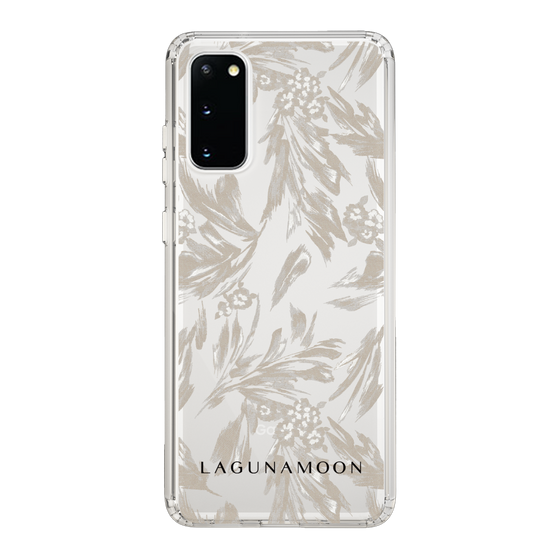 Slim Protection Case［ LAGUNAMOON - BotanicalJacquard - Clear×Beige ］