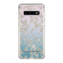 Slim Protection Case［ LAGUNAMOON - BotanicalJacquard - Clear×Beige ］