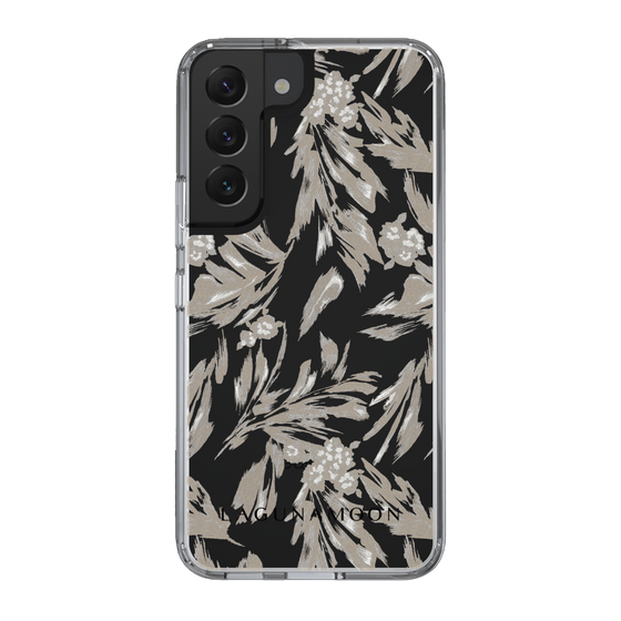 Slim Protection Case［ LAGUNAMOON - BotanicalJacquard - Clear×Beige ］