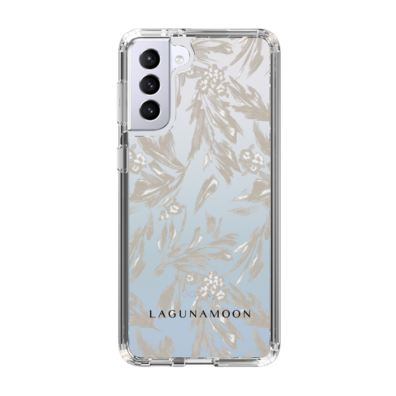 Slim Protection Case［ LAGUNAMOON - BotanicalJacquard - Clear×Beige ］