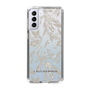 Slim Protection Case［ LAGUNAMOON - BotanicalJacquard - Clear×Beige ］