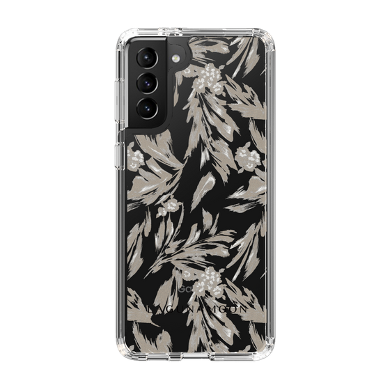 Slim Protection Case［ LAGUNAMOON - BotanicalJacquard - Clear×Beige ］