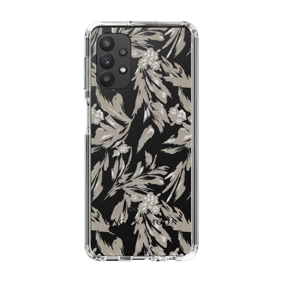 Slim Protection Case［ LAGUNAMOON - BotanicalJacquard - Clear×Beige ］