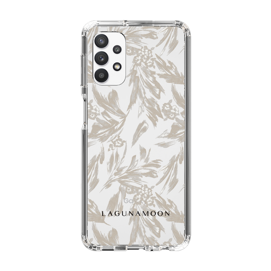 Slim Protection Case［ LAGUNAMOON - BotanicalJacquard - Clear×Beige ］