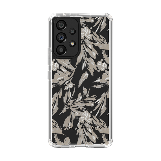 Slim Protection Case［ LAGUNAMOON - BotanicalJacquard - Clear×Beige ］