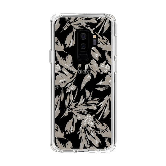 Slim Protection Case［ LAGUNAMOON - BotanicalJacquard - Clear×Beige ］