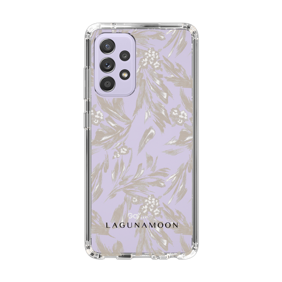 Slim Protection Case［ LAGUNAMOON - BotanicalJacquard - Clear×Beige ］