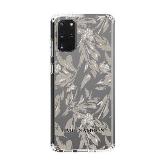 Slim Protection Case［ LAGUNAMOON - BotanicalJacquard - Clear×Beige ］
