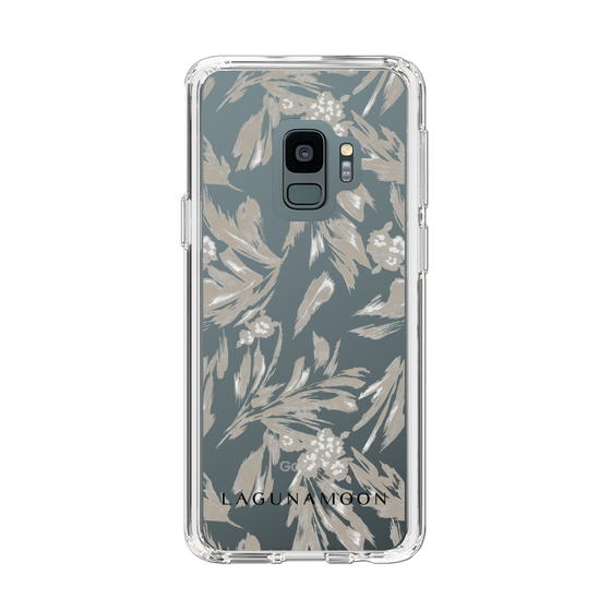 Slim Protection Case［ LAGUNAMOON - BotanicalJacquard - Clear×Beige ］