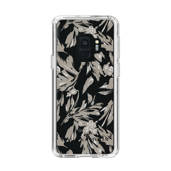 Slim Protection Case［ LAGUNAMOON - BotanicalJacquard - Clear×Beige ］
