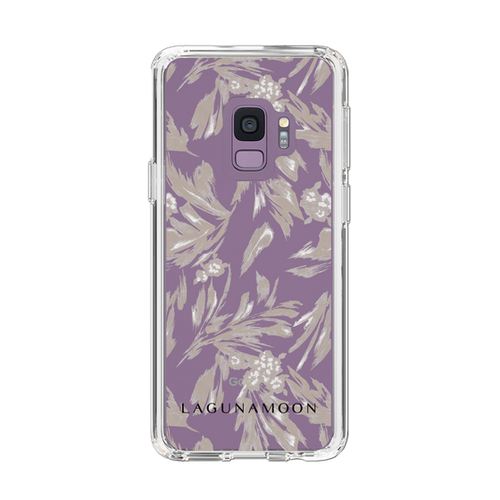 Slim Protection Case［ LAGUNAMOON - BotanicalJacquard - Clear×Beige ］