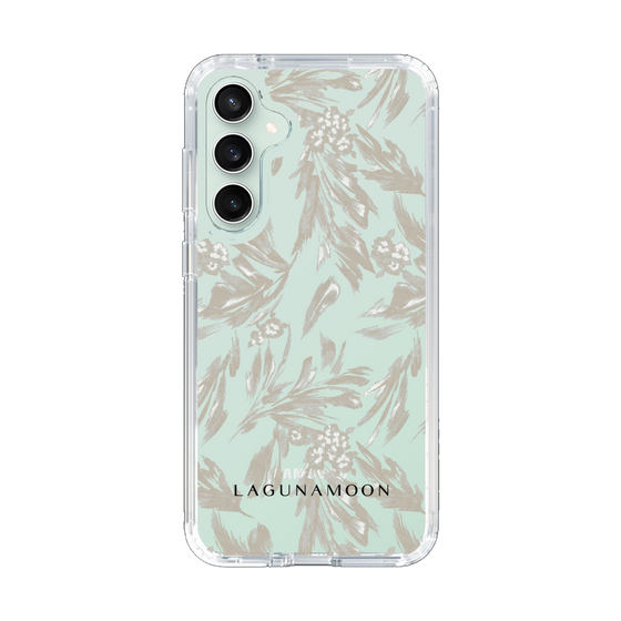 Slim Protection Case［ LAGUNAMOON - BotanicalJacquard - Clear×Beige ］