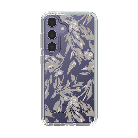 Slim Protection Case［ LAGUNAMOON - BotanicalJacquard - Clear×Beige ］