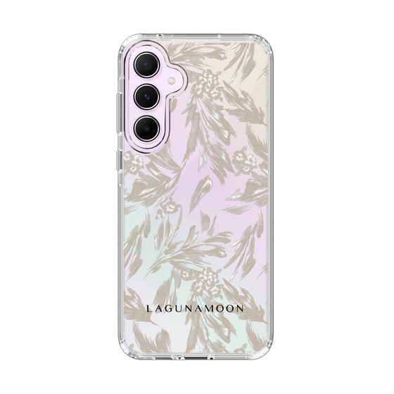 Slim Protection Case［ LAGUNAMOON - BotanicalJacquard - Clear×Beige ］