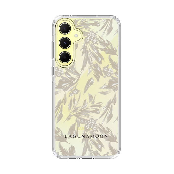 Slim Protection Case［ LAGUNAMOON - BotanicalJacquard - Clear×Beige ］