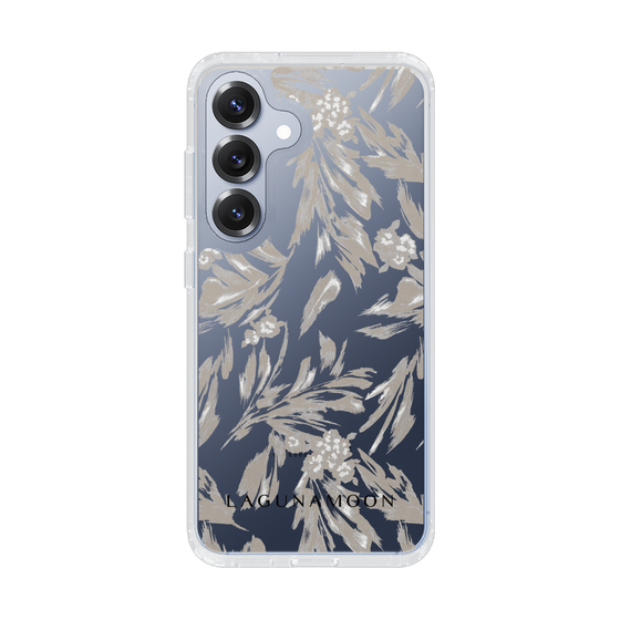 Slim Protection Case［ LAGUNAMOON - BotanicalJacquard - Clear×Beige ］