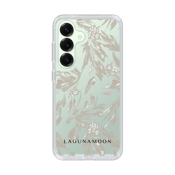 Slim Protection Case［ LAGUNAMOON - BotanicalJacquard - Clear×Beige ］
